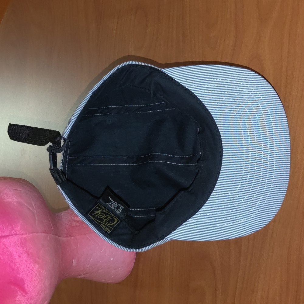 Obey 5-Panel Stitched Patch Stripes Strap-On Unis… - image 7